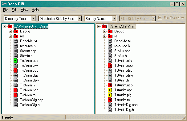 Comparing directories