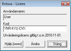giltlig licens
